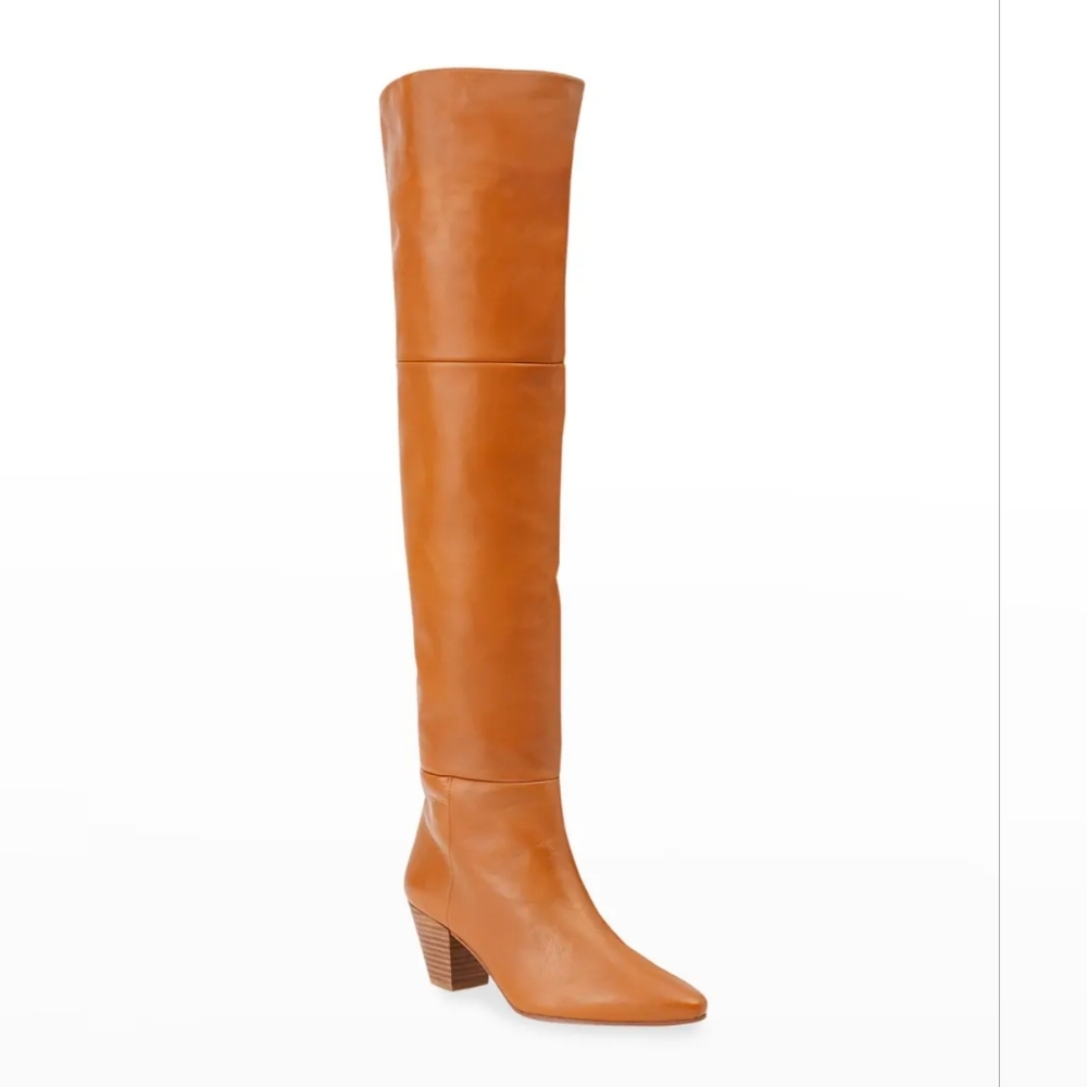 Lafayette 148 New York Lucille Tall Napa Leather Boots Size 36 1/2
